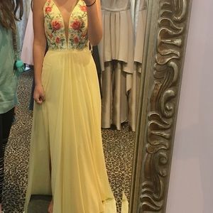 Yellow Faviana Prom Dress